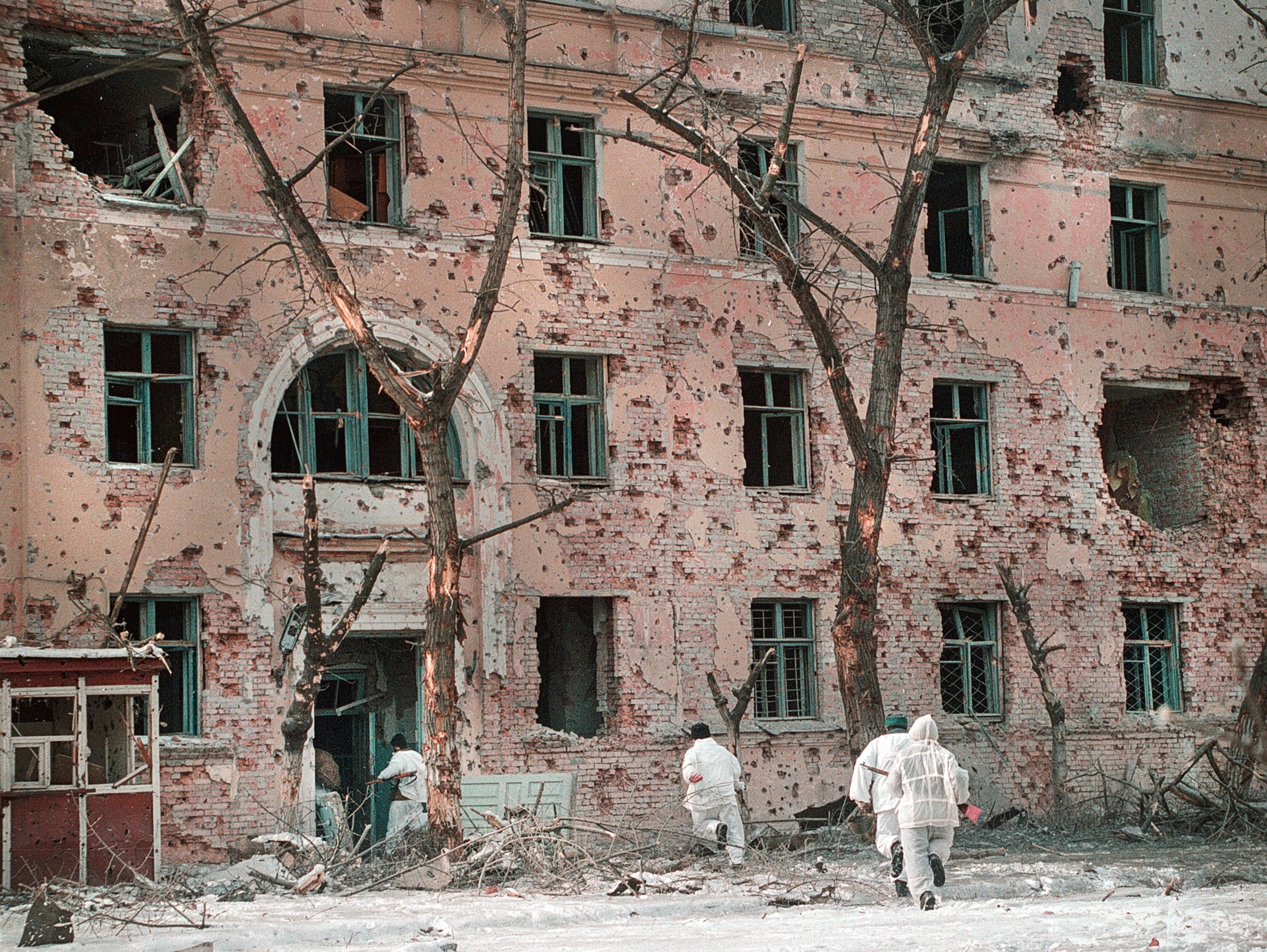 Грозный, январь 1995 года. Фото: Александр Неменов 